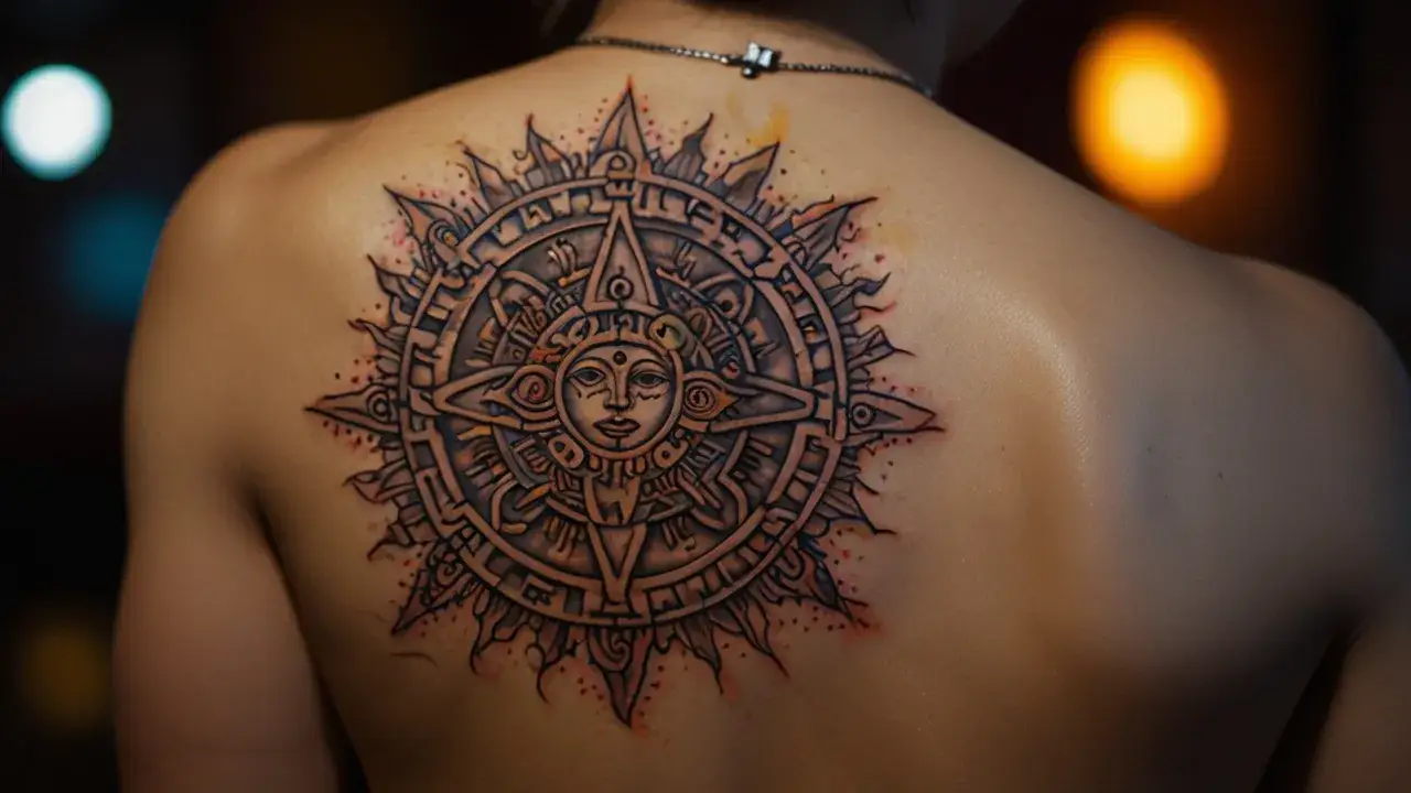 Starożytna moc na Twojej skórze: Co oznacza tatuaż słońca Majów?