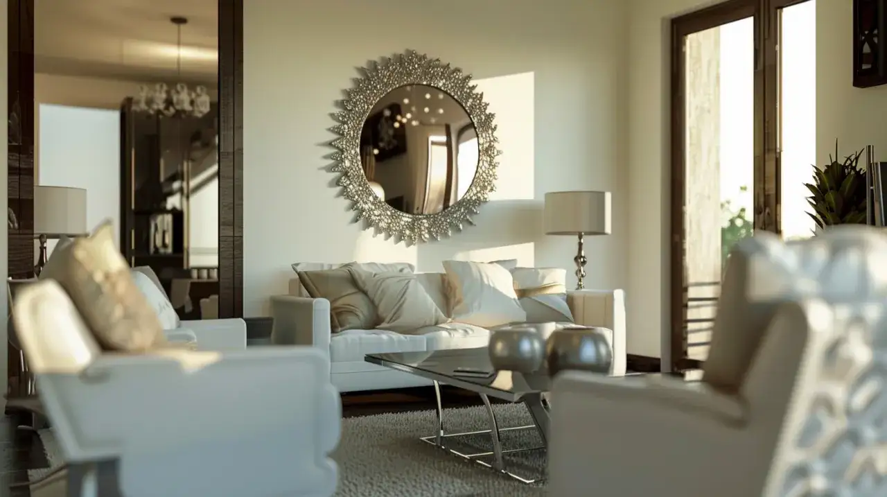 Jakie dekoracje lustrzane wybrać do nowoczesnego salonu, by dodać elegancji?