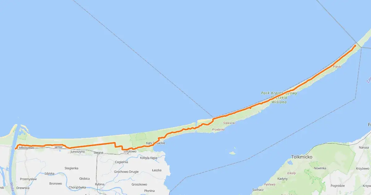 Trasa rowerowa R10 Mierzeja Wiślana - odkryj piękne miejsca i atrakcje