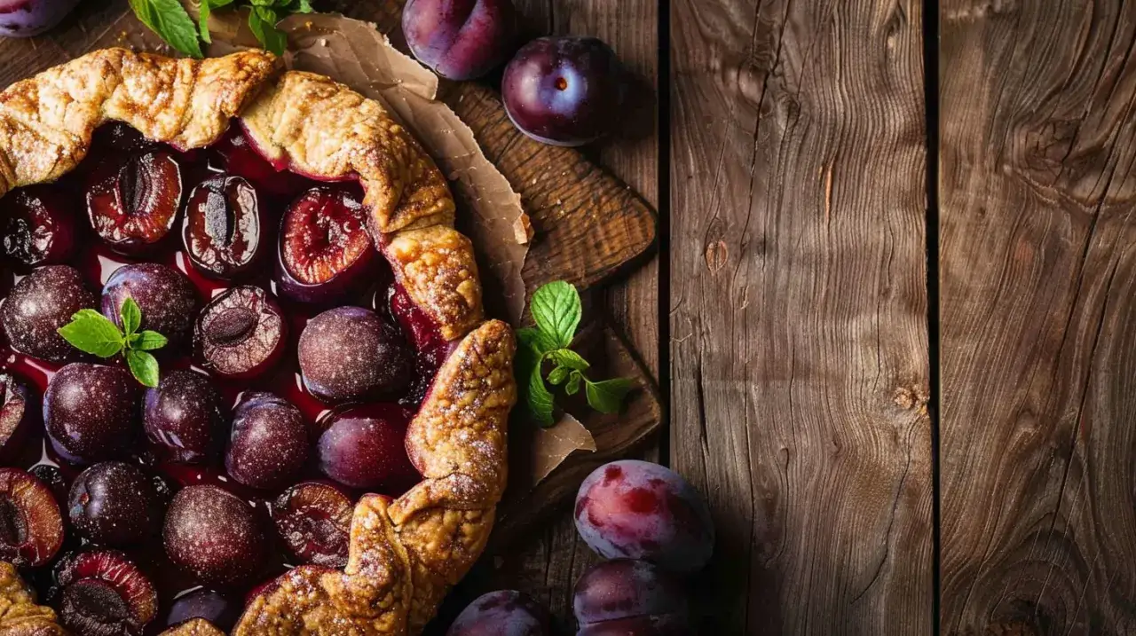 Galette ze śliwkami - Przepis na francuskie ciasto z owocami