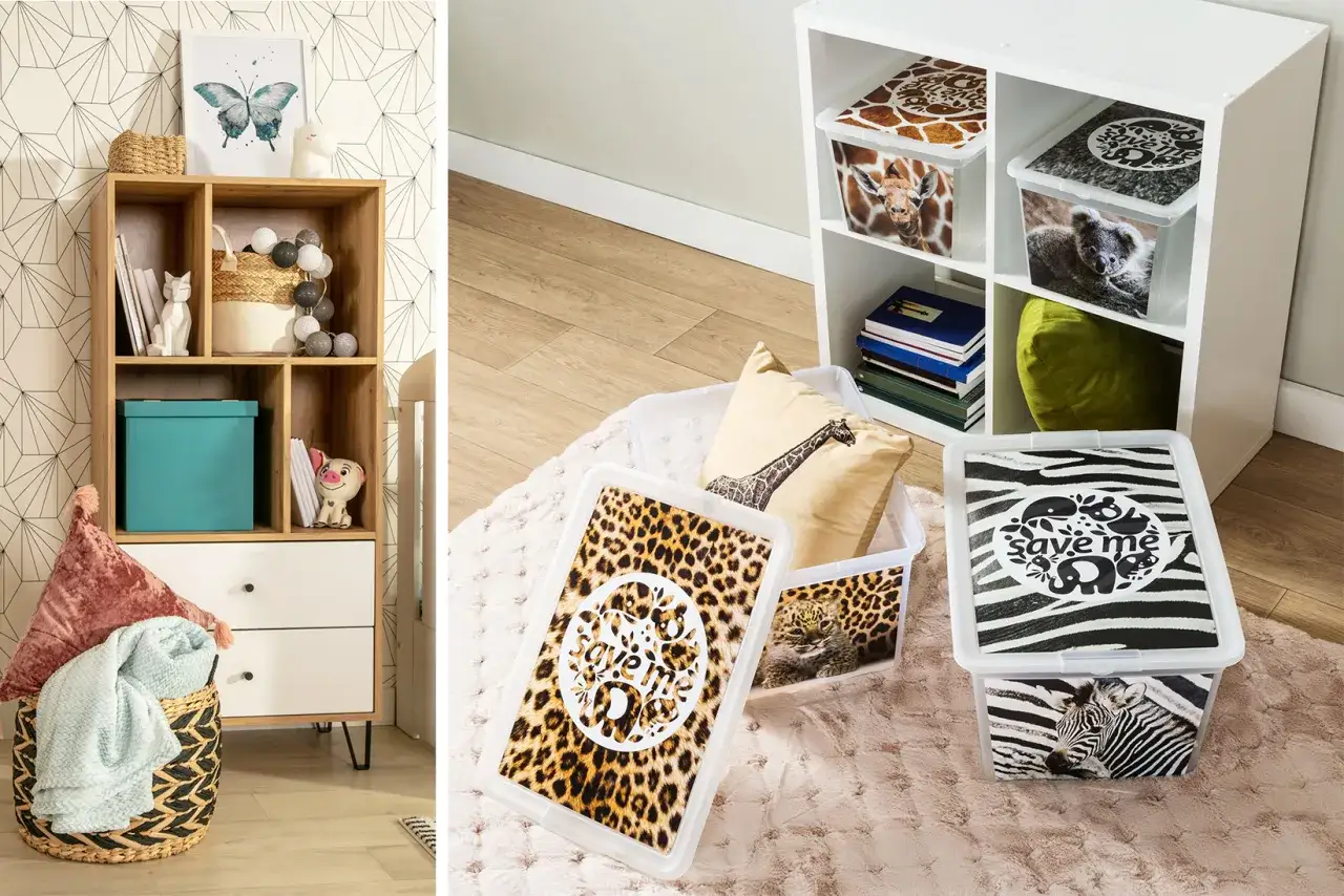 Sprytne sposoby jak przechowywać zabawki w salonie bez utraty estetyki