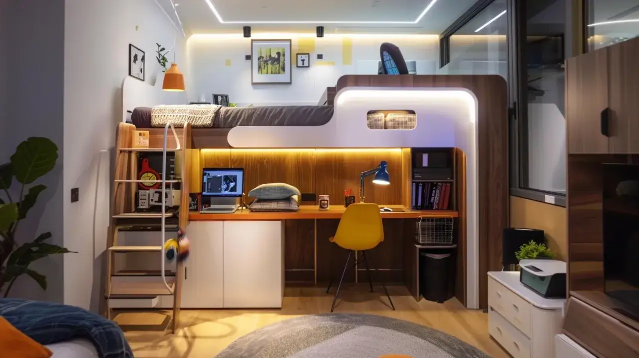 Łóżko biurko w jednym: Jakie łóżko z biurkiem i szafą wybrać do pokoju?