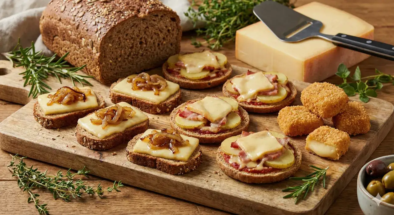 Przekąski na co dzień i na imprezę — co przygotować z sera raclette i pieczywa razowego