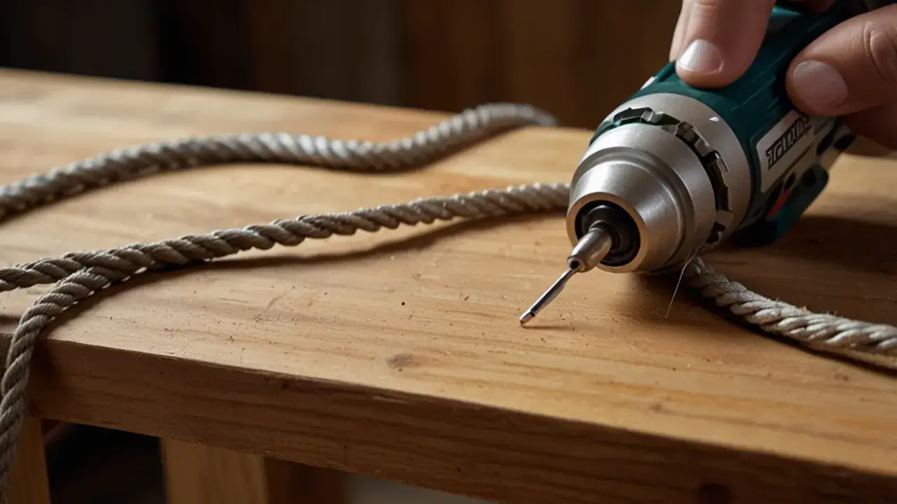 Domowy powróz z wiertarki: jak zrobić mocną linę krok po kroku