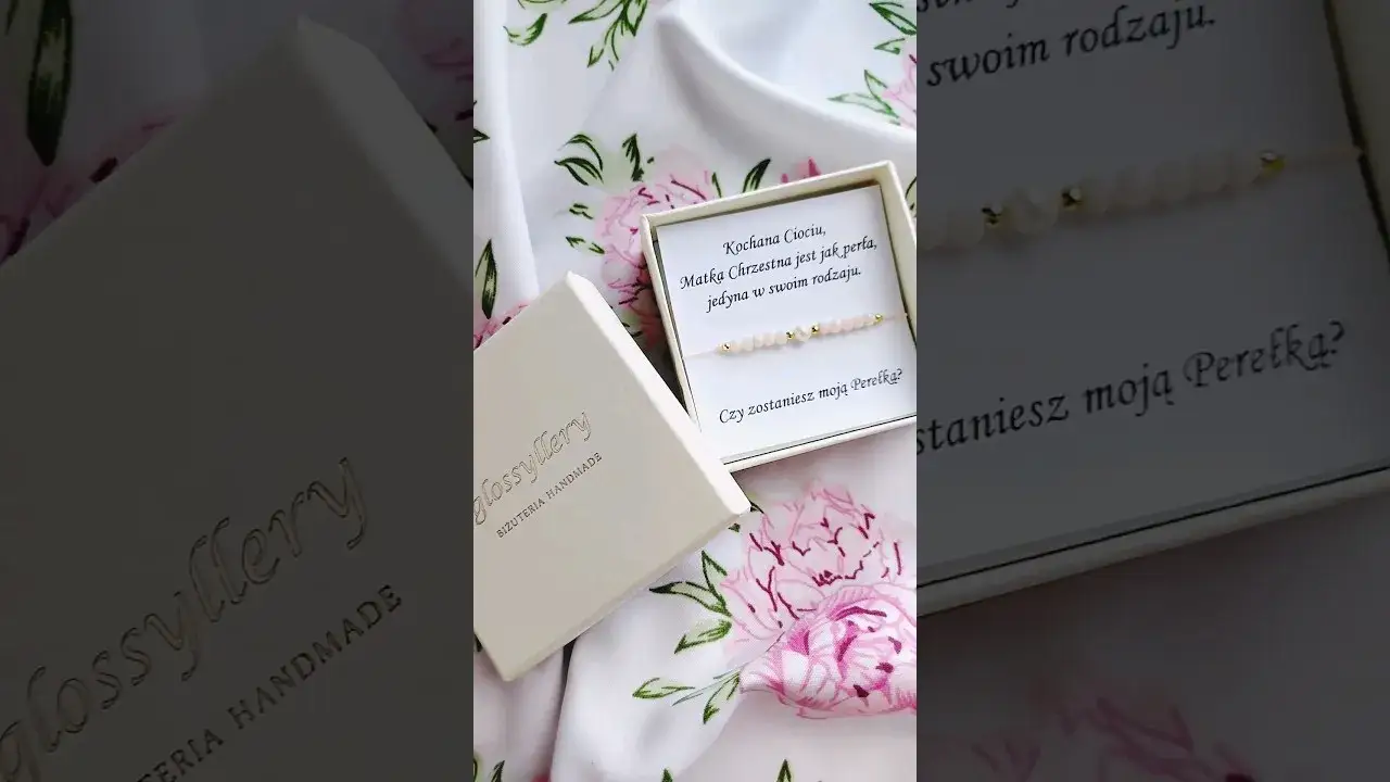 Bransoletka ciociu, czy zostaniesz moją chrzestną? – wyjątkowy prezent pełen emocji