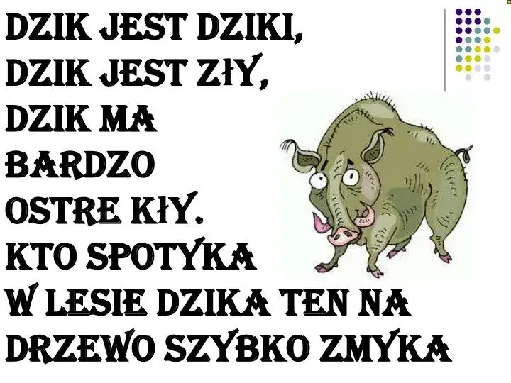 Dzik jest dziki wiersz - odkryj jego niezwykłe przesłanie i znaczenie