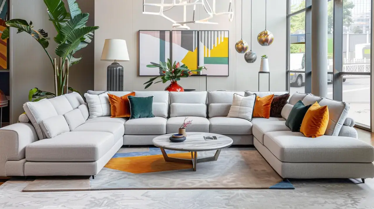 Narożnik kształt U: Jak wybrać narożnik w kształcie U do salonu?