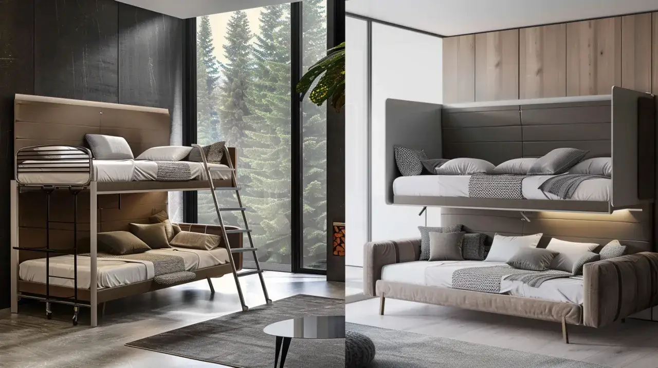Łóżko piętrowe składane: Jakie łóżka piętrowe składające się w sofę są najlepsze?