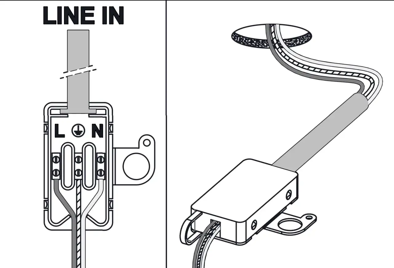 Jak bezpiecznie podłączyć żyrandol z 3 przewodami do sufitu – krok po kroku