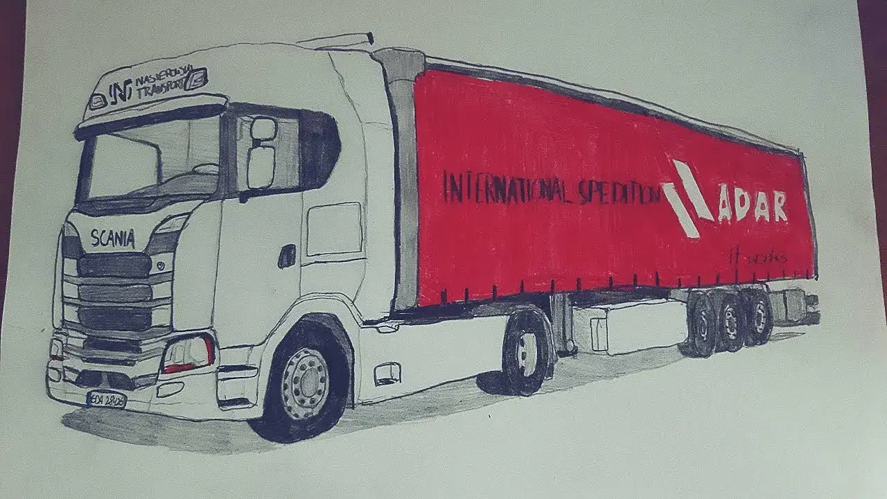 Jak narysować ciężarówkę w prosty sposób – krok po kroku dla każdego