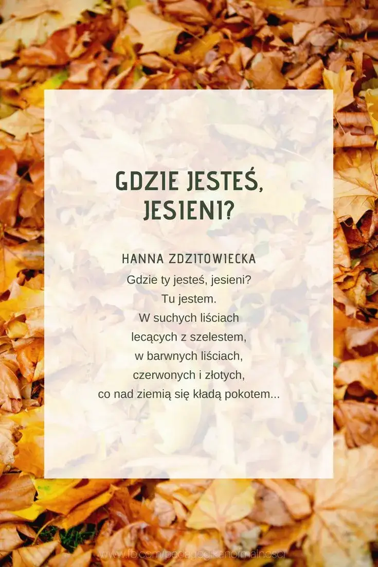 Wiersze o jesieni: piękne utwory, które poruszą Twoje serce