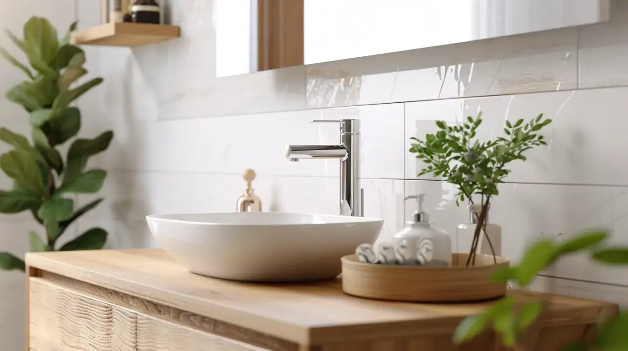 Drewniane szafki łazienkowe: Jak wybrać stylową szafkę z drewnianym blatem?