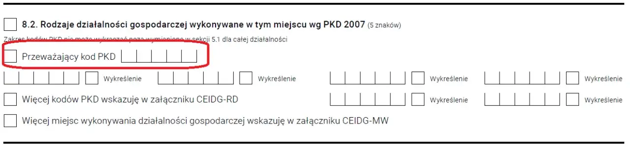 Ile kodów PKD w CEIDG? Unikaj błędów przy rejestracji firmy