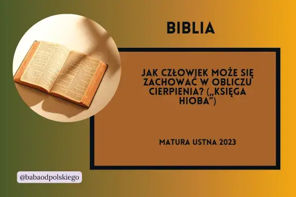 Jak człowiek może się zachować w obliczu cierpienia - różne postawy