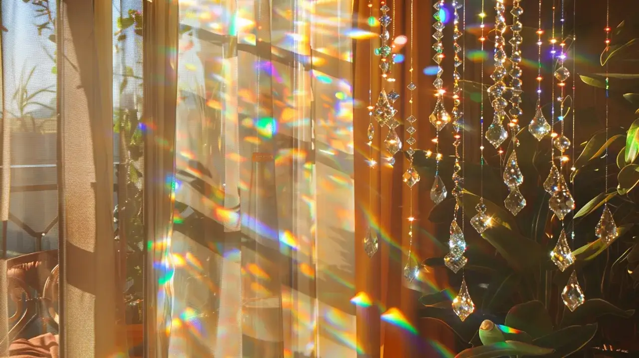 Kryształki na okno: Jak girlandy z kryształków dodają uroku wnętrzom?