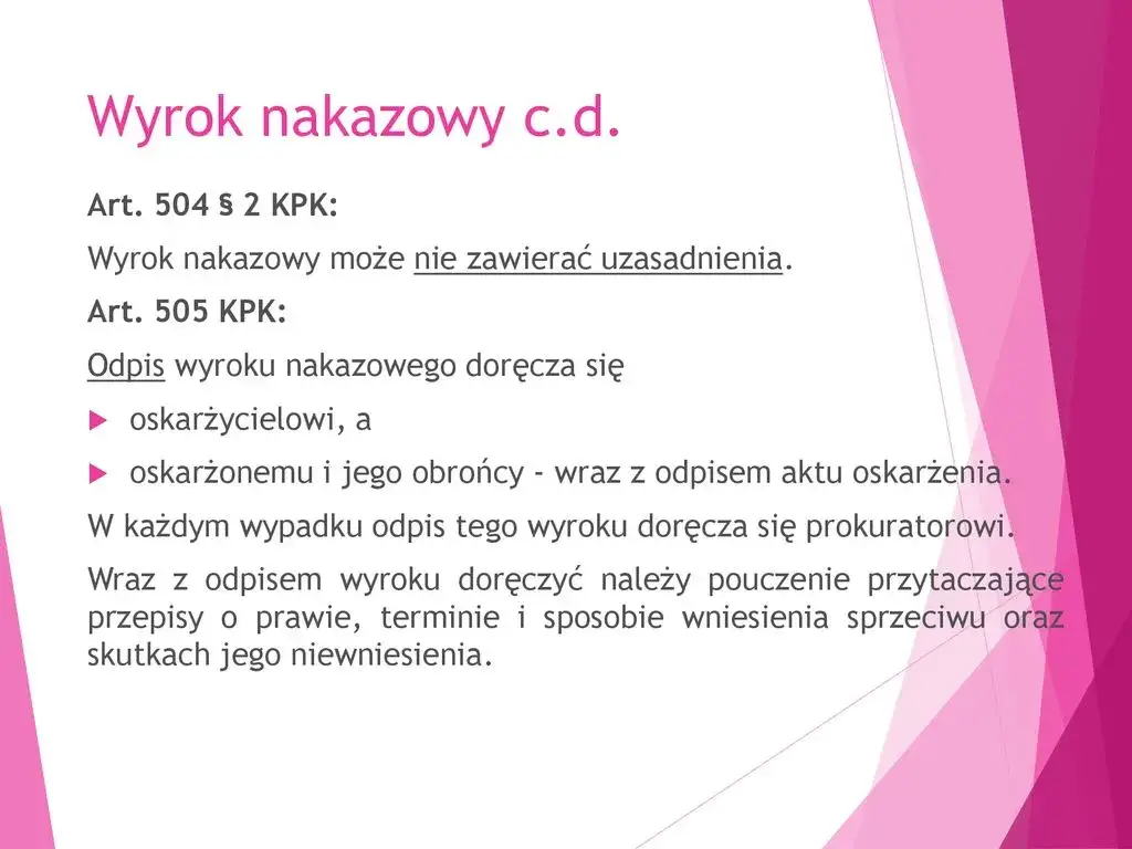 Wyrok nakazowy: Co oznacza i jakie są jego konsekwencje prawne?