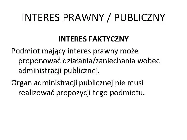 Co to jest interes prawny i dlaczego jest ważny w prawie?