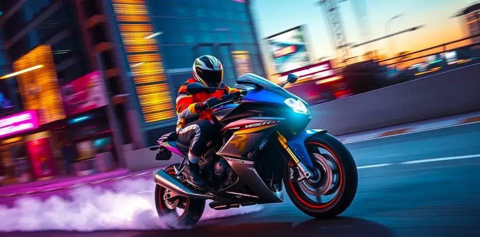 Adrenalina na motocyklu i w darmowych grach