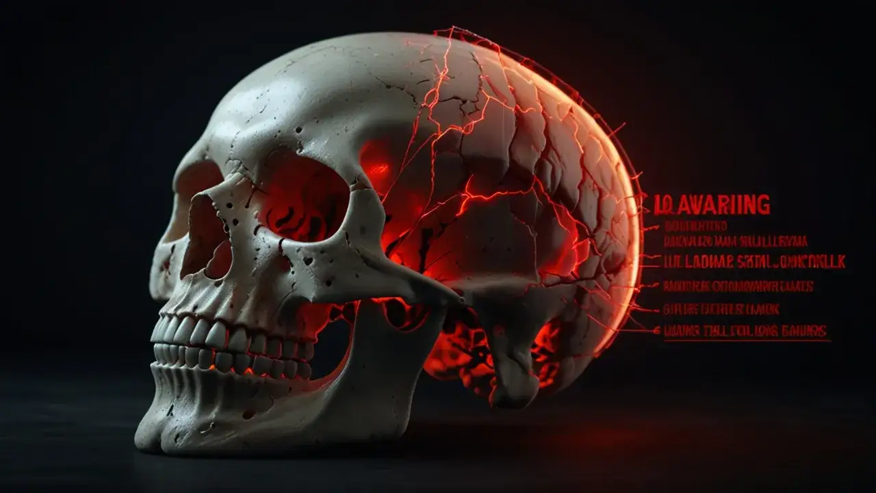 Pęknięcie czaszki: 10 alarmujących objawów, które znać musisz