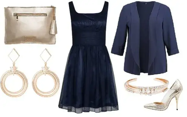 Jaką biżuterię do granatowej sukienki wybrać, aby olśniewać?