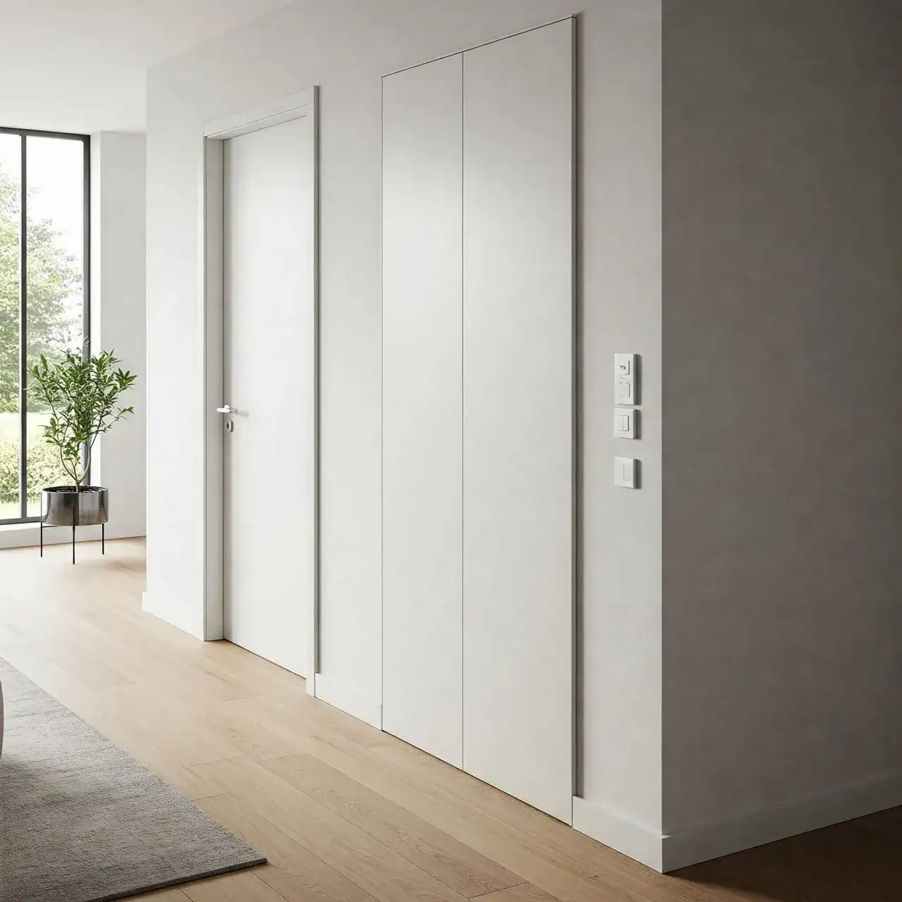 Minimalizm do kwadratu: Drzwi zlicowane ze ścianą i ukryte ościeżnice – Przewodnik po technologiach i montażu