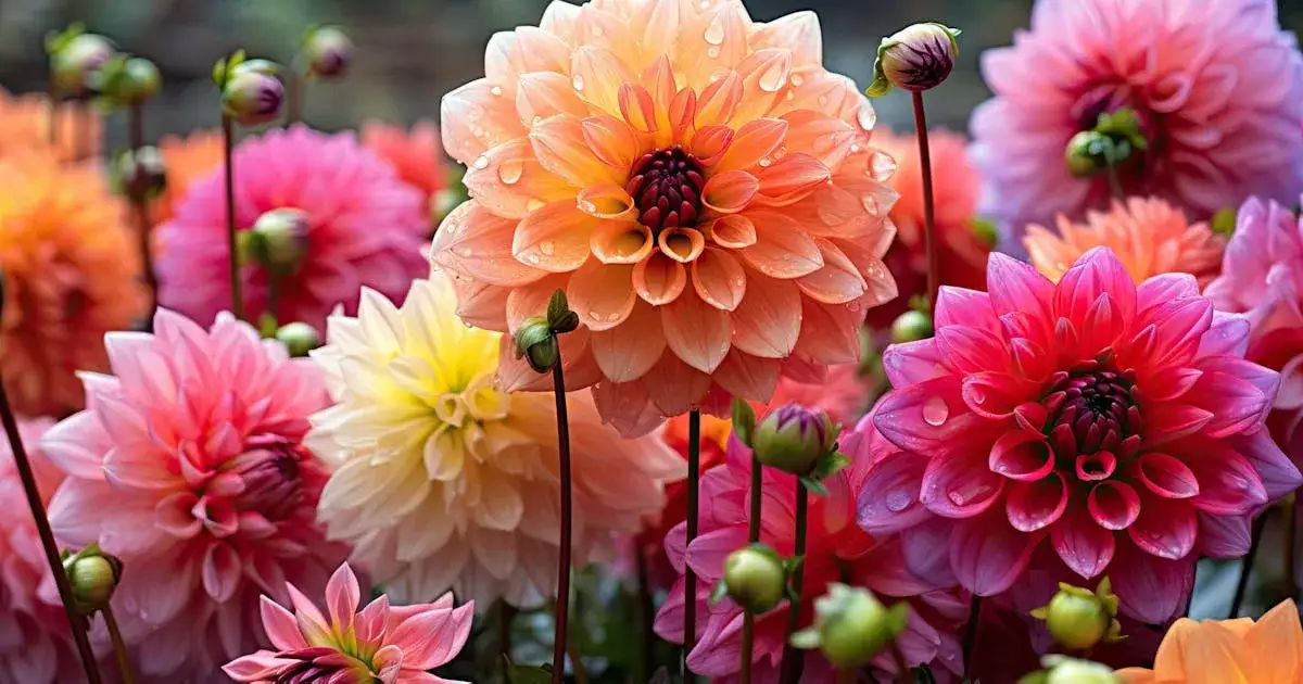 Dalie kiedy kwitną - poznaj sekrety ich długiego kwitnienia