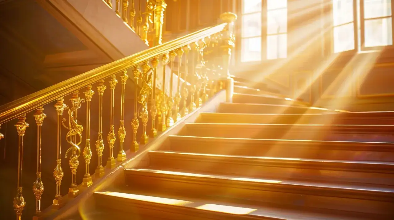 Złota balustrada: Jakie schody półkowe z balustradą są najlepsze do domu?