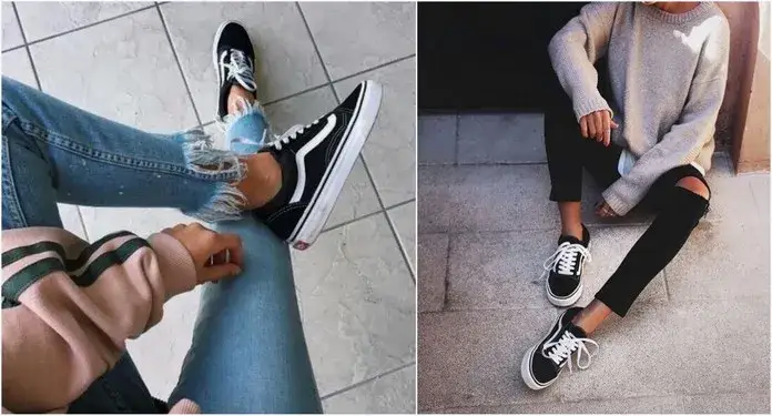 Stylizacje z czarnymi Vansami – modne inspiracje na każdą okazję i porady