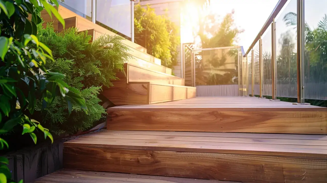 Schody na taras drewniane: Jakie poręcze najlepiej pasują do drewnianych schodów?