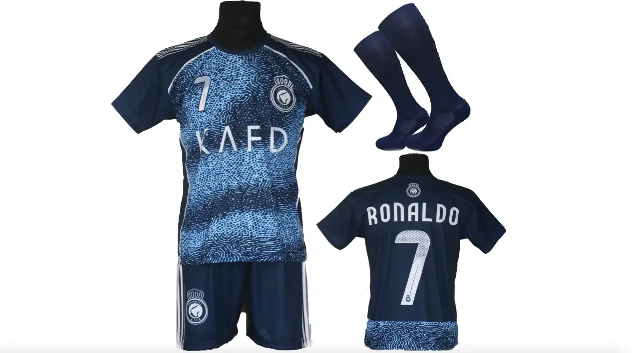 strój piłkarski Al Nassr Ronaldo dla dzieci