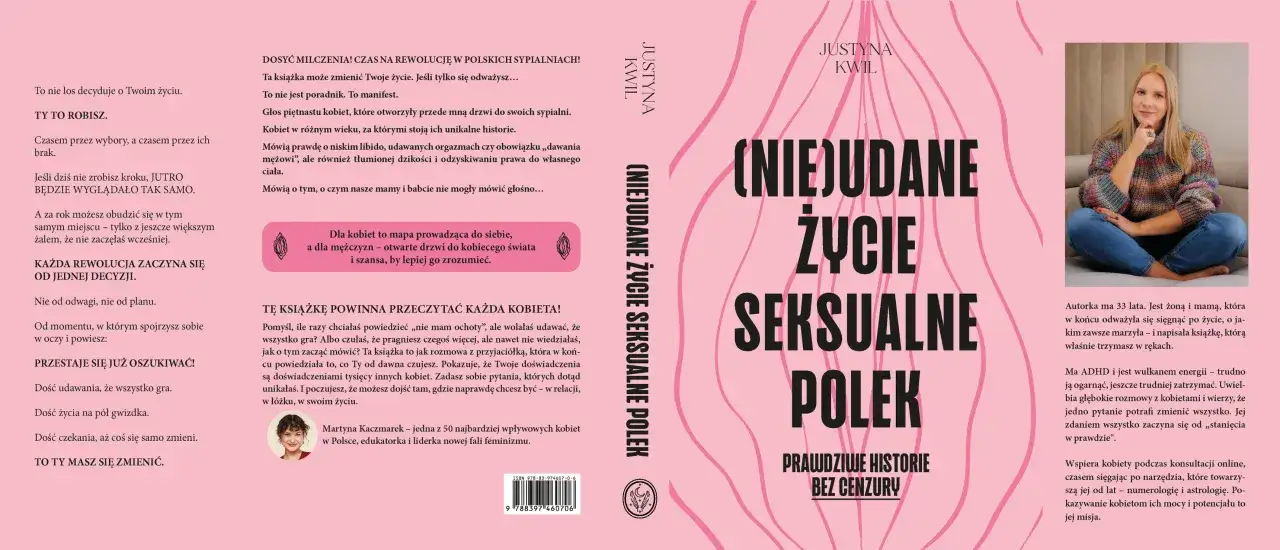 Książka Justyny Kwil " (Nie)udane życie seksualne Polek" to historie kobiet, które pomagają odkryć swoją seksualność.