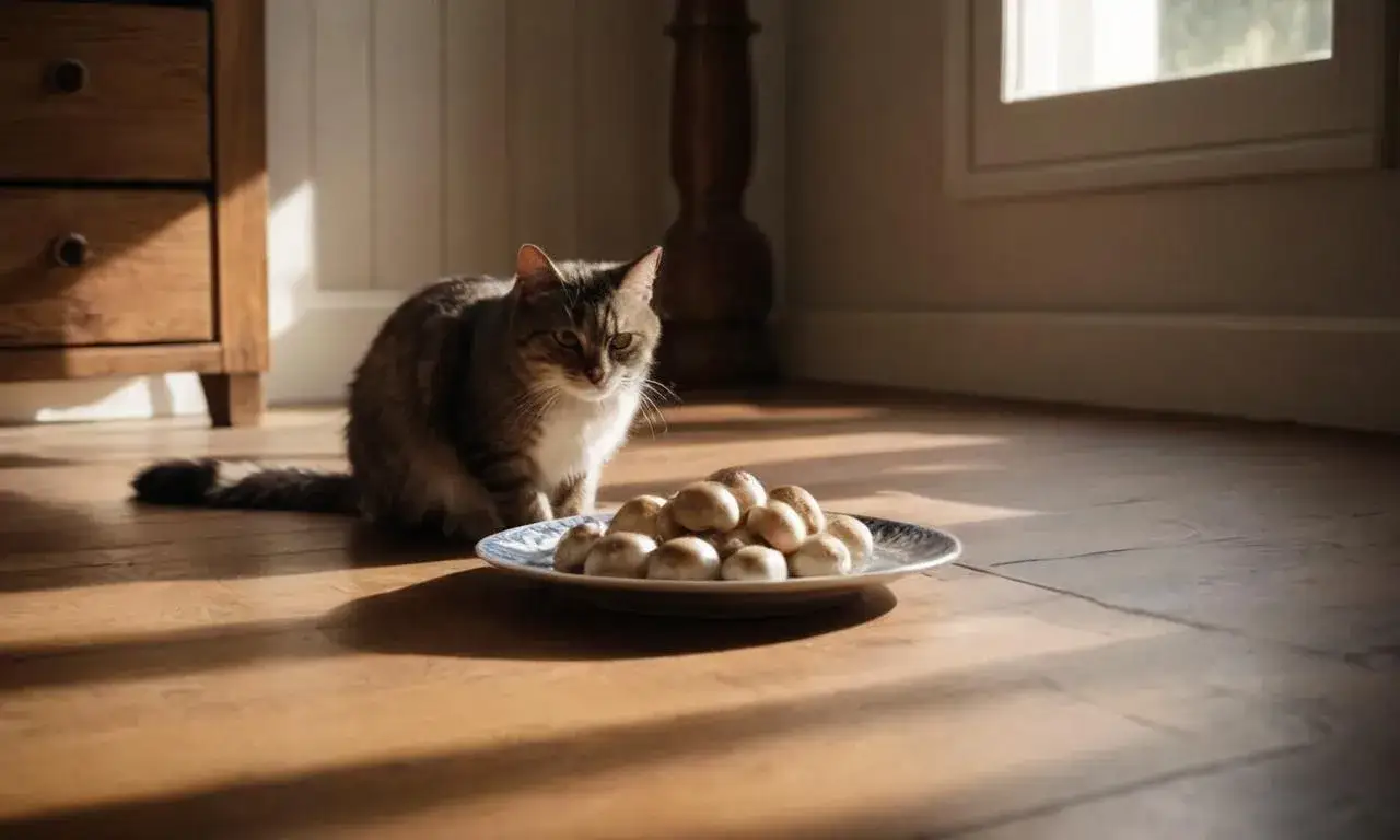 Czy koty mogą jeść pieczarki? Dowiedz się, co może im zaszkodzić