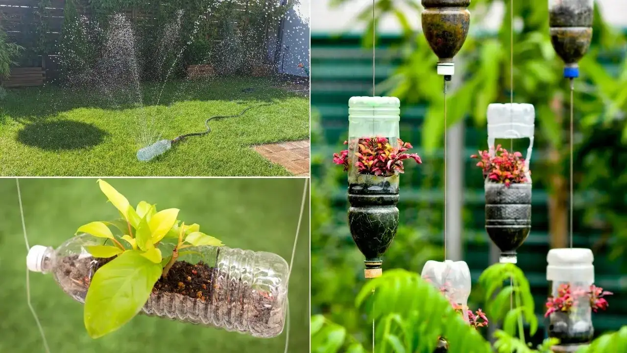 Plastikowe butelki: 20+ kreatywnych pomysłów DIY (ogród, dom, dzieci)