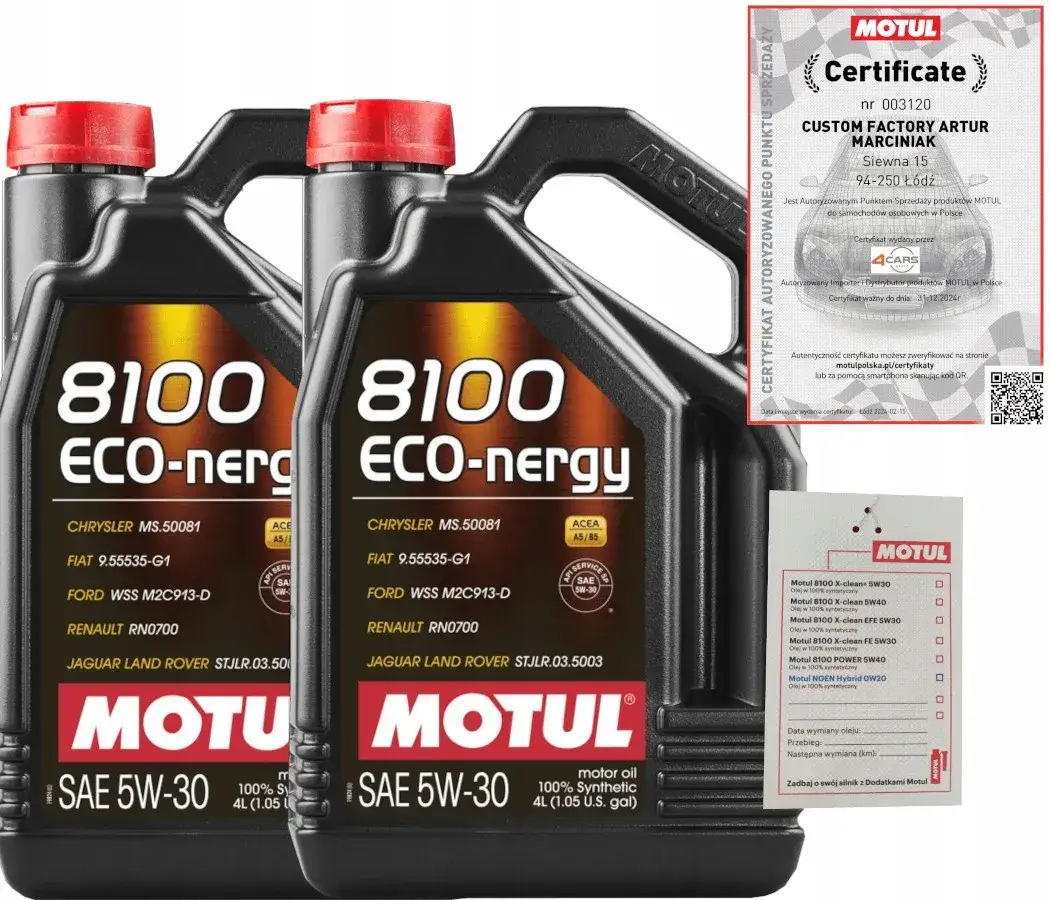 Olej Motul 5W30 4l - idealny wybór dla Twojego silnika, sprawdź ceny i opinie
