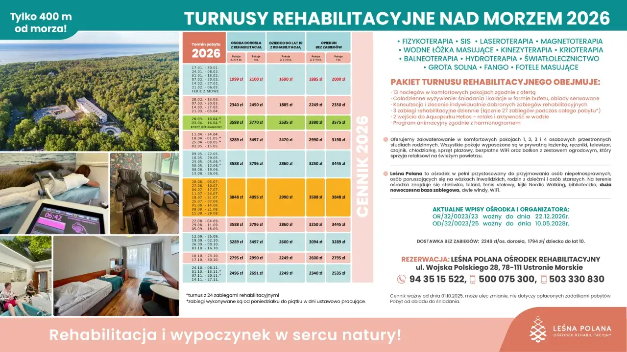 Wielka Pieniawa Polanica-Zdrój: Ile kosztuje pobyt? Cennik 2026