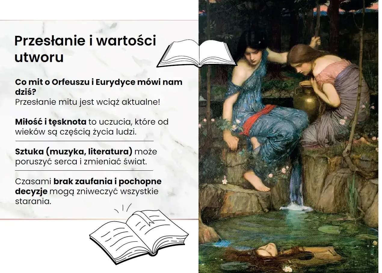 Mit o Orfeuszu i Eurydyce przypomina o sile miłości, tęsknoty i sztuki, a także o konsekwencjach braku zaufania.