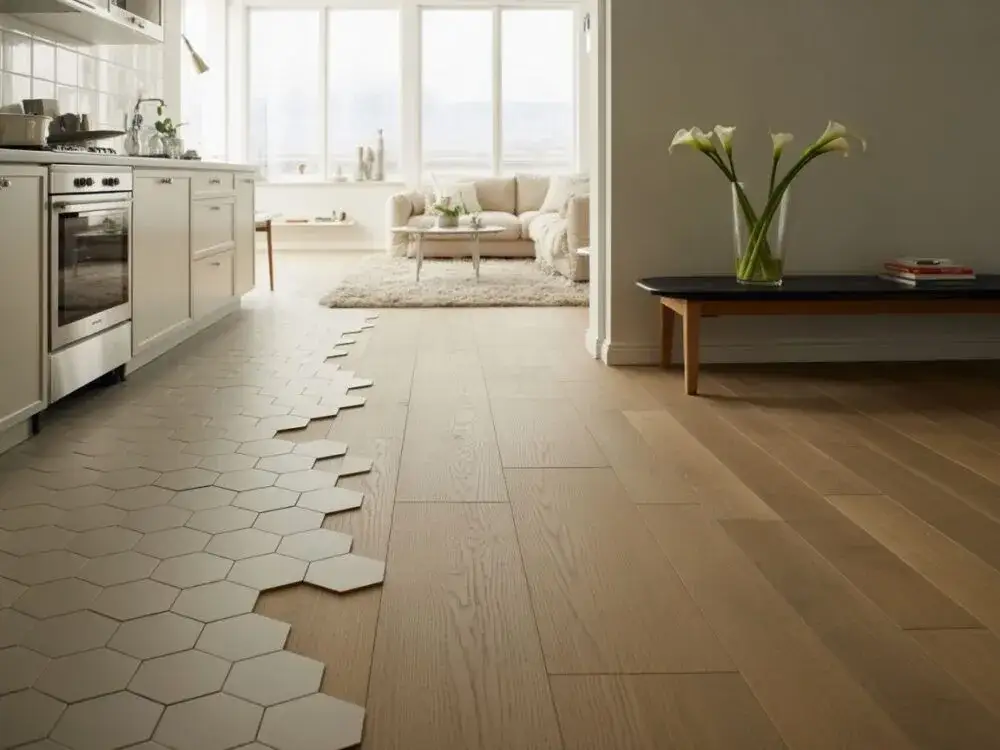 Jak połączyć podłogę kuchnia-salon? Trendy i praktyczne triki.