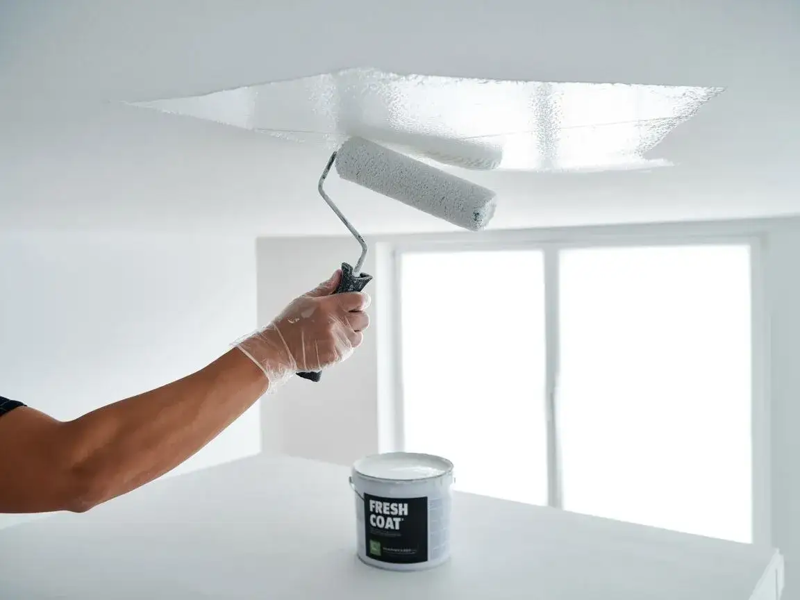 Zalany sufit jak malować, aby uniknąć plam i zapewnić trwały efekt