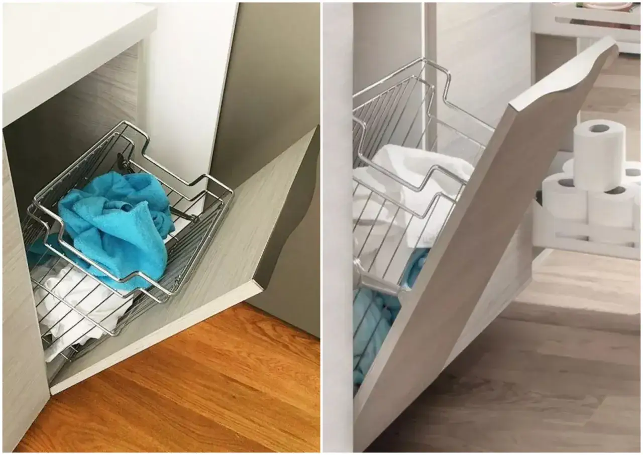 Jak ukryć kosz na pranie w szafce DIY? Estetyka i funkcja