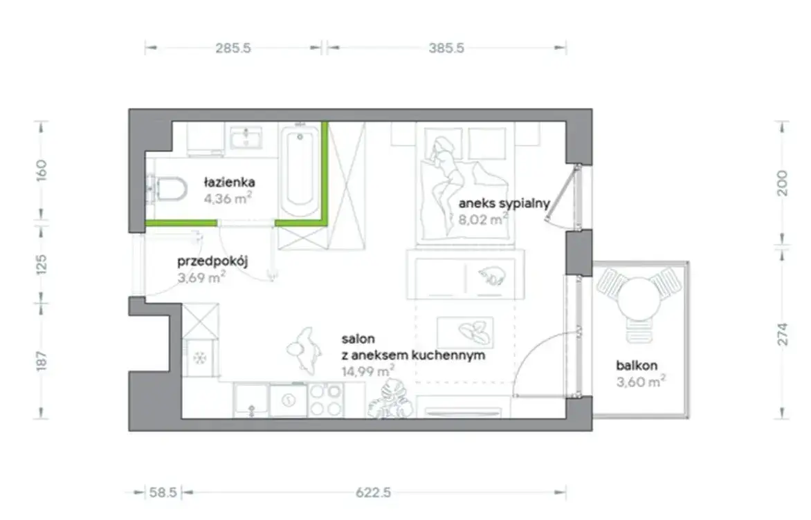 Ile metrów ma M4? Poznaj metraż i układ 3 pokoi (55-75m²)