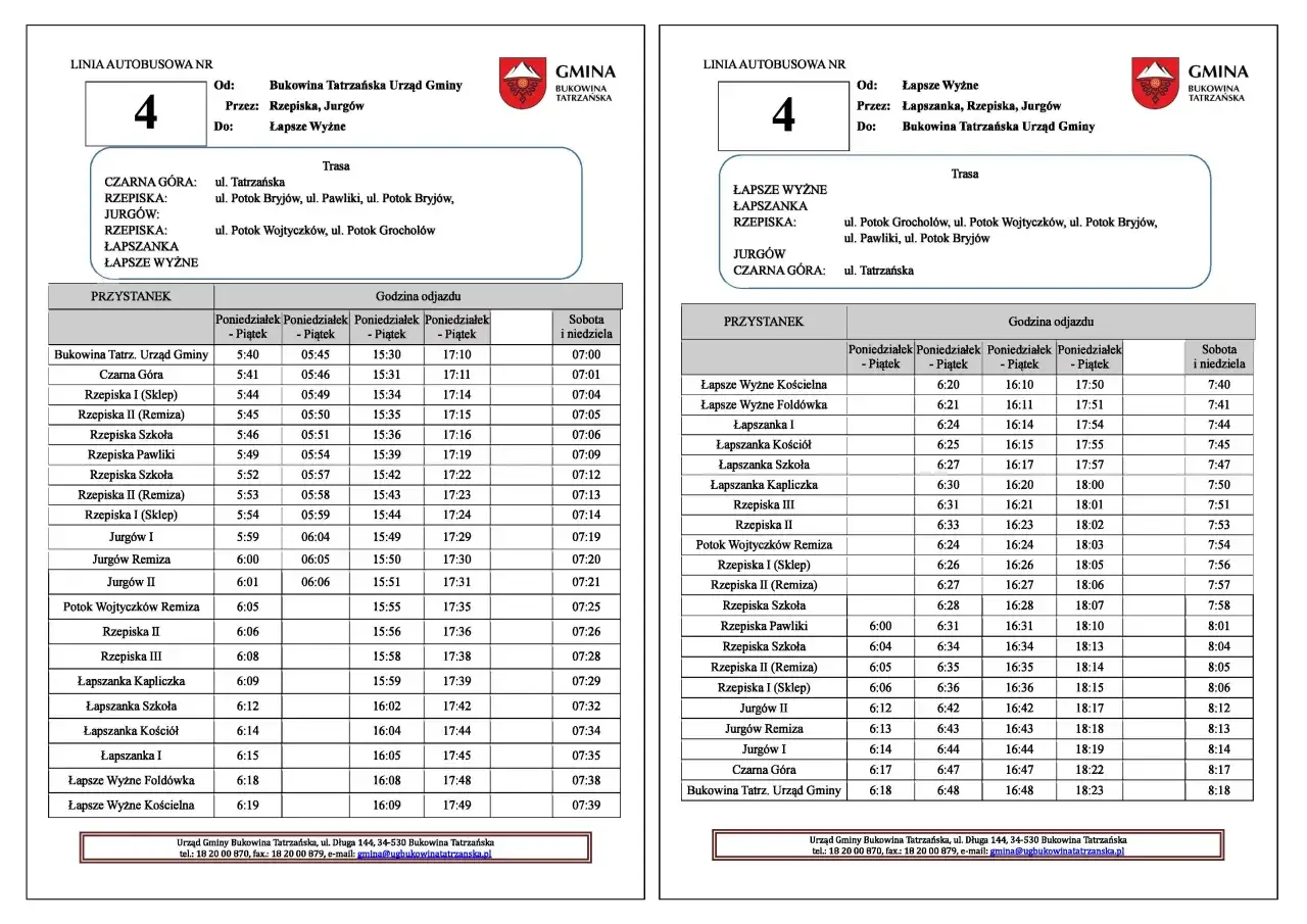 Bus Bukowina Tatrzańska: Rozkłady, ceny, trasy Bezstresowa podróż