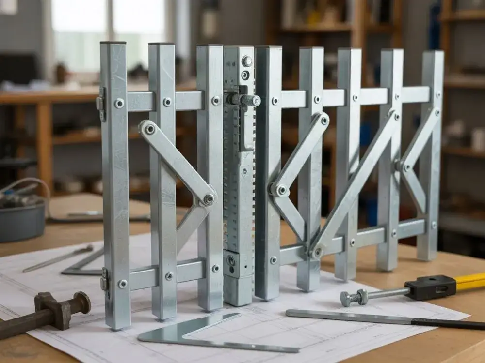 Jak zrobić mechanizm do bramy harmonijkowej - krok po kroku z instrukcją