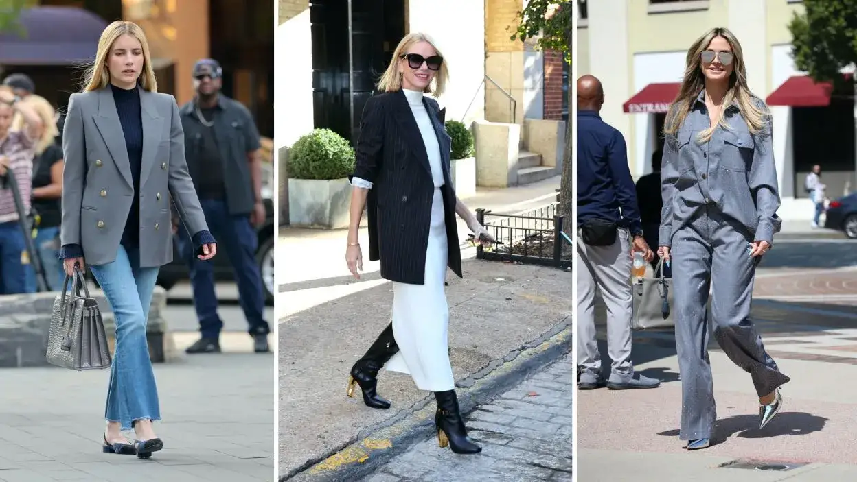 Stylizacje damskie z szarą marynarką, które zachwycają i inspirują