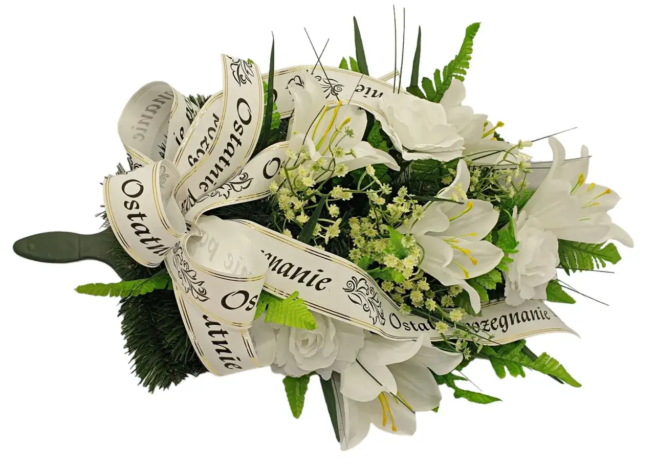 Napis na wiązance pogrzebowej: Jak godnie pożegnać bliskich?