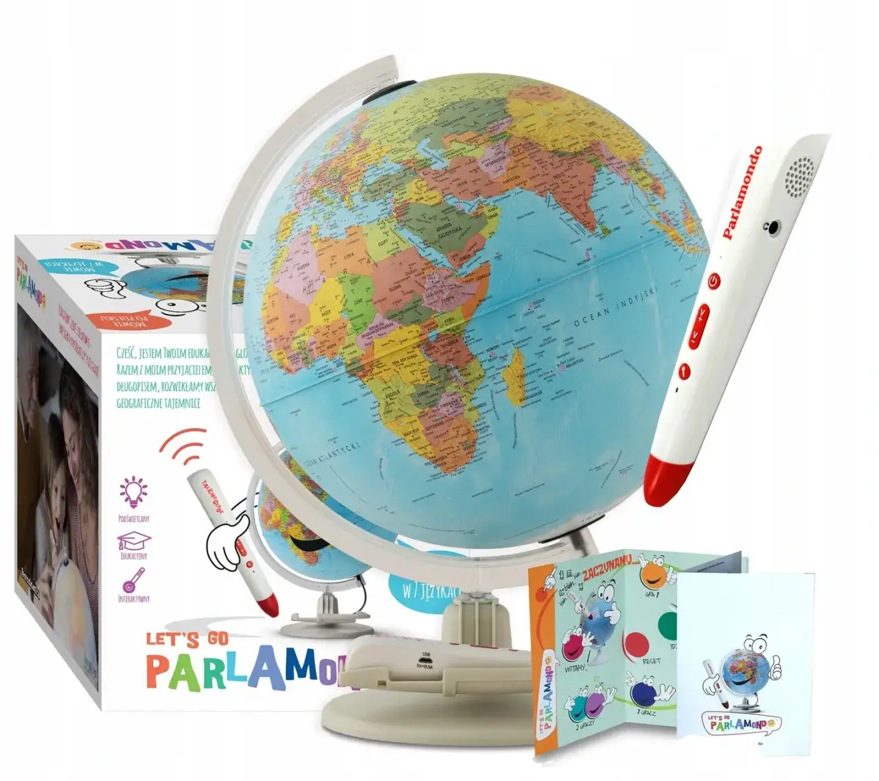 Interaktywne globusy zabawki dla dzieci - nauka przez zabawę