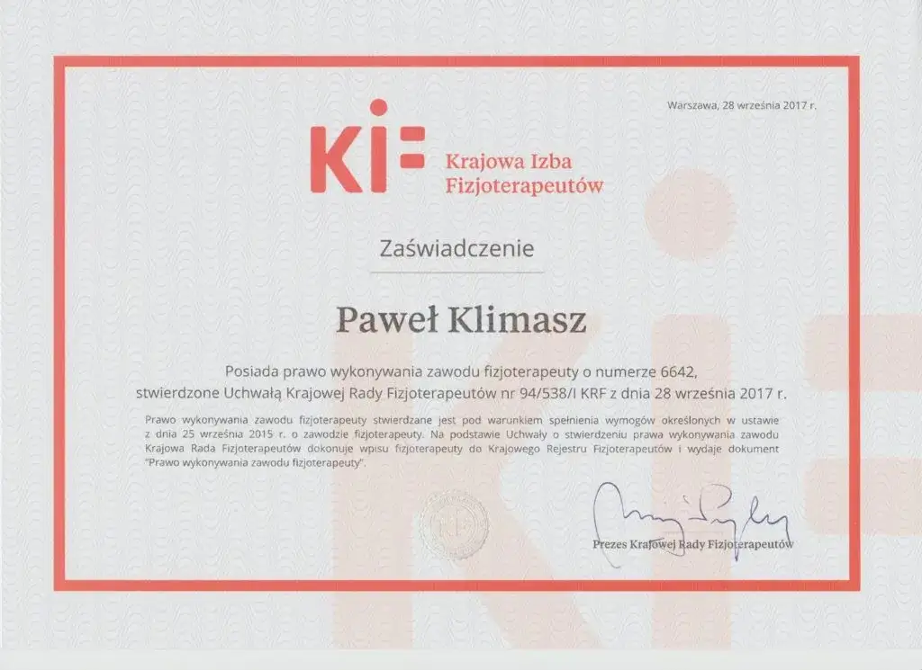 Czy technik fizjoterapii ma prawo wykonywania zawodu i co to oznacza?