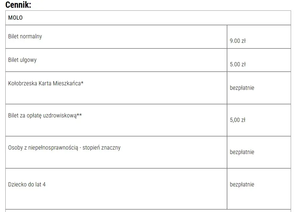 Ile kosztuje bilet do Kołobrzegu? Sprawdź ceny i oszczędź na podróży