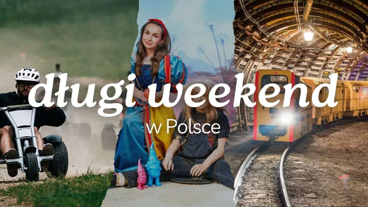 Długi weekend w Polsce: jazda na rowerze, zabawa w bajkowym klimacie i podróż pod ziemią.