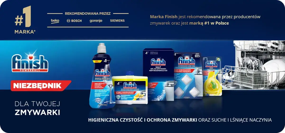 Jak używać Finish Powerball Quantum, aby uniknąć problemów z zmywarką