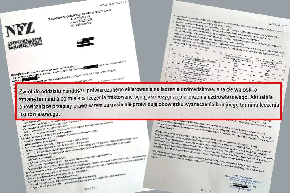 Jak napisać rezygnację z sanatorium do NFZ, aby uniknąć problemów?